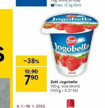 Tesco Zott jogobella nabídka