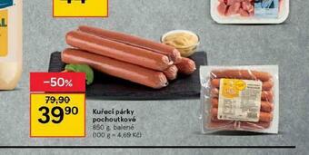 Tesco Kuřecí párky pochoutkové nabídka