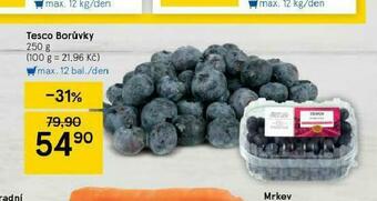 Tesco Borůvky nabídka