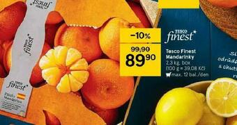 Tesco Mandarinky nabídka