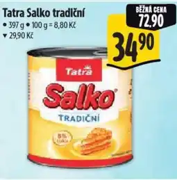 Albert Tatra Salko tradiční nabídka