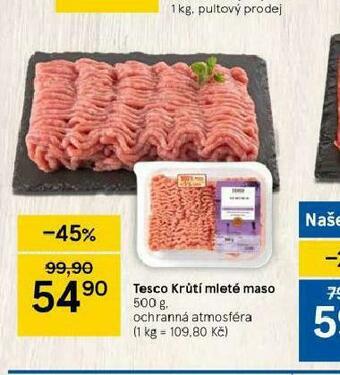 Tesco Krůtí mleté maso nabídka