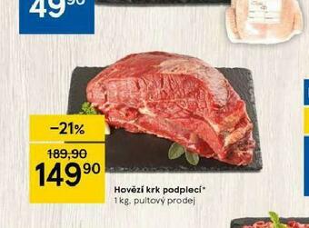 Tesco Hovězí krk podplečí nabídka