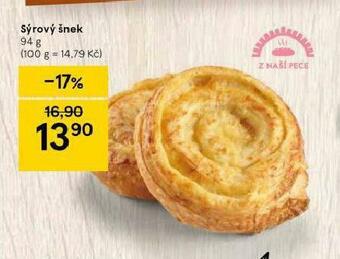 Tesco Sýrový šnek nabídka