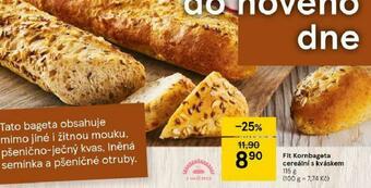 Tesco Fit kornbageta cereální s kváskem nabídka