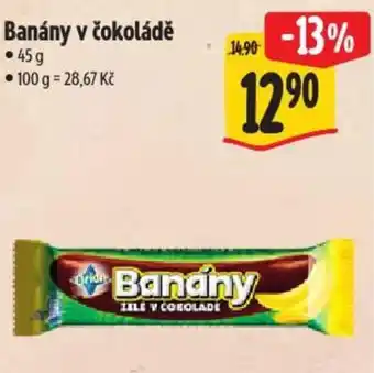 Albert Banány v čokoládě nabídka