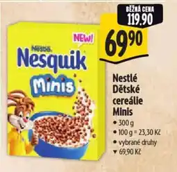 Albert Nestlé Dětské cereálie Minis nabídka