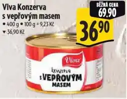 Albert Viva Konzerva s vepřovým masem nabídka
