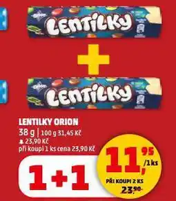Penny Market Lentilky orion nabídka