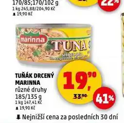 Penny Market Tuňák drcený marinna nabídka