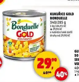 Penny Market Bonduelle zlatá kukuřice nabídka