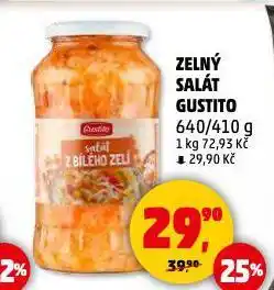 Penny Market Zelný salát gustito nabídka