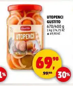 Penny Market Utopenci gustito nabídka