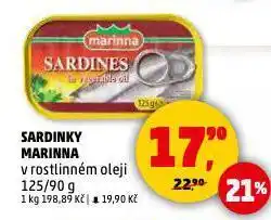 Penny Market Sardinky marinna nabídka
