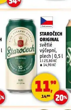 Penny Market Pivo staročech nabídka