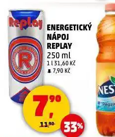 Penny Market Replay energetický nápoj nabídka