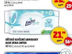 Penny Market Linteo baby dětské vlhčené ubrousky nabídka