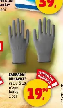 Penny Market Zahradní rukavice nabídka