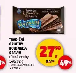 Penny Market Opavia kolonáda tradiční oplatky nabídka