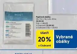 Tesco Papírové obálky nabídka