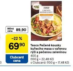 Tesco Pečené kousky kuřecího masa s vařenou rýží a pečenou zeleninou nabídka