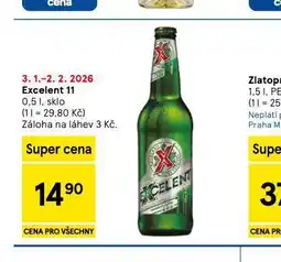 Tesco Pivo excelent 11 nabídka