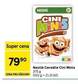 Tesco Nestlé cereálie cini minis nabídka