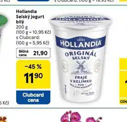 Tesco Hollandia selský jogurt bílý nabídka