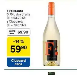 Tesco F frizzante nabídka