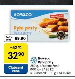 Tesco Nowaco rybí prsty nabídka