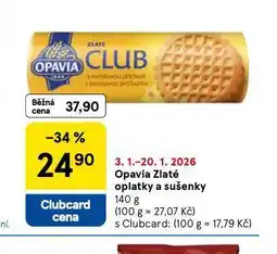 Tesco Opavia zlaté opaltky a sušenky nabídka