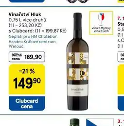 Tesco Vinařství hluk nabídka