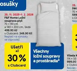 Tesco Ložní souprava plyš nabídka