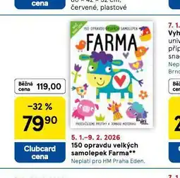 Tesco 150 opravdu velkých samolepek farma nabídka