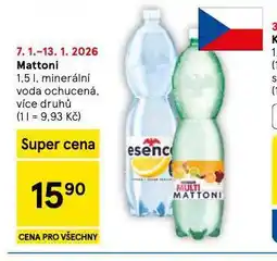Tesco Mattoni ochucená nabídka