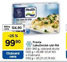 Tesco Frosta labužnické rybí filé nabídka