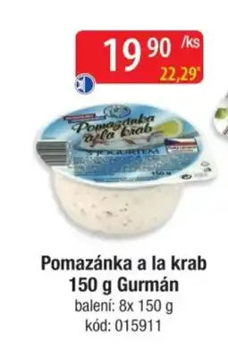 Qanto GURMÁN Pomazanka ala krab nabídka