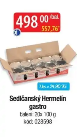 Qanto GASTRO Sedlčanský hermelín nabídka