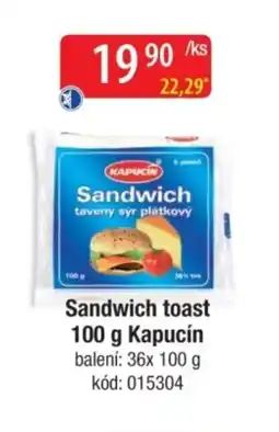 Qanto KAPUCÍN Sandwich toast nabídka