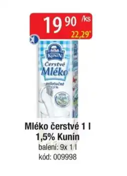 Qanto KUNÍN Mléko polotučné nabídka