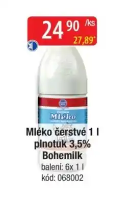 Qanto BOHEMILK Mléko čerstvé plnotuk 3,5% nabídka