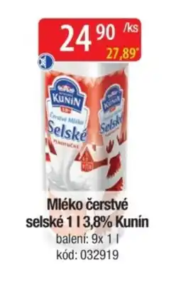 Qanto KUNÍN Mléko čerstvé selské 3,8% nabídka