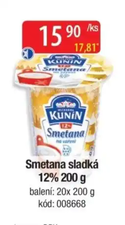 Qanto Smetana sladká 12% nabídka