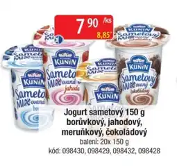 Qanto Jogurt sametový borůvkový, jahodový, meruňkový, čokoládový nabídka