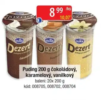Qanto Puding čokoládový, karamelový, vanilkový nabídka