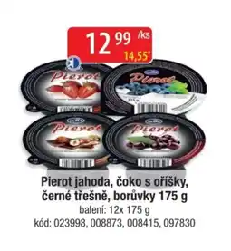 Qanto Pierot jahoda, čoko s oříšky, černé třešně, borůvky nabídka