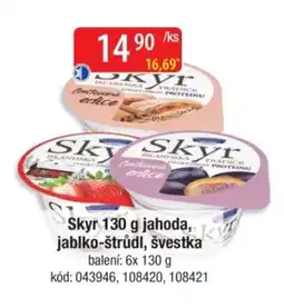 Qanto Skyr jahoda, jablko-štrůdl, švestka nabídka