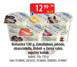 Qanto Bohunka, čokoládová, jahoda, stracciatella, třešeň + černý rybíz, vaječný koňak nabídka