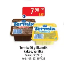 Qanto TERMIX Ekomilk kakao, vanilka nabídka