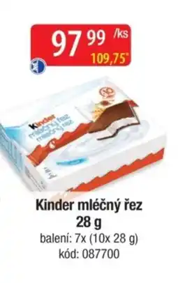 Qanto KINDER Mléčný řez nabídka